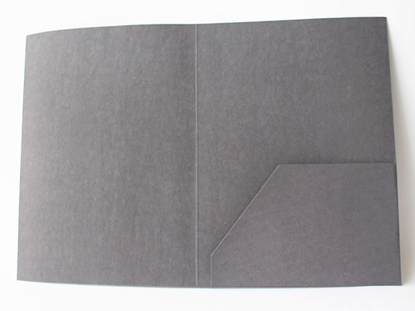投标文件封套定制 深灰色再生环保纸